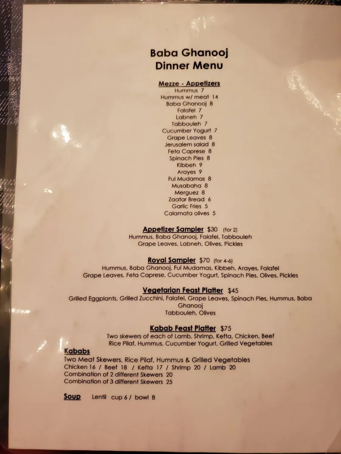 Menu 4