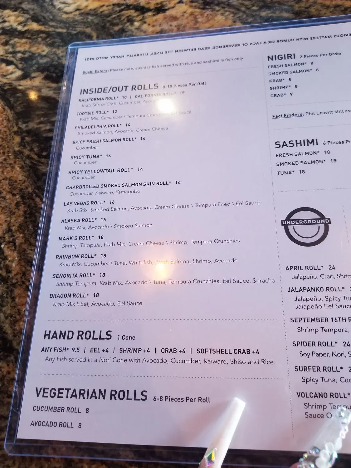 Menu 5