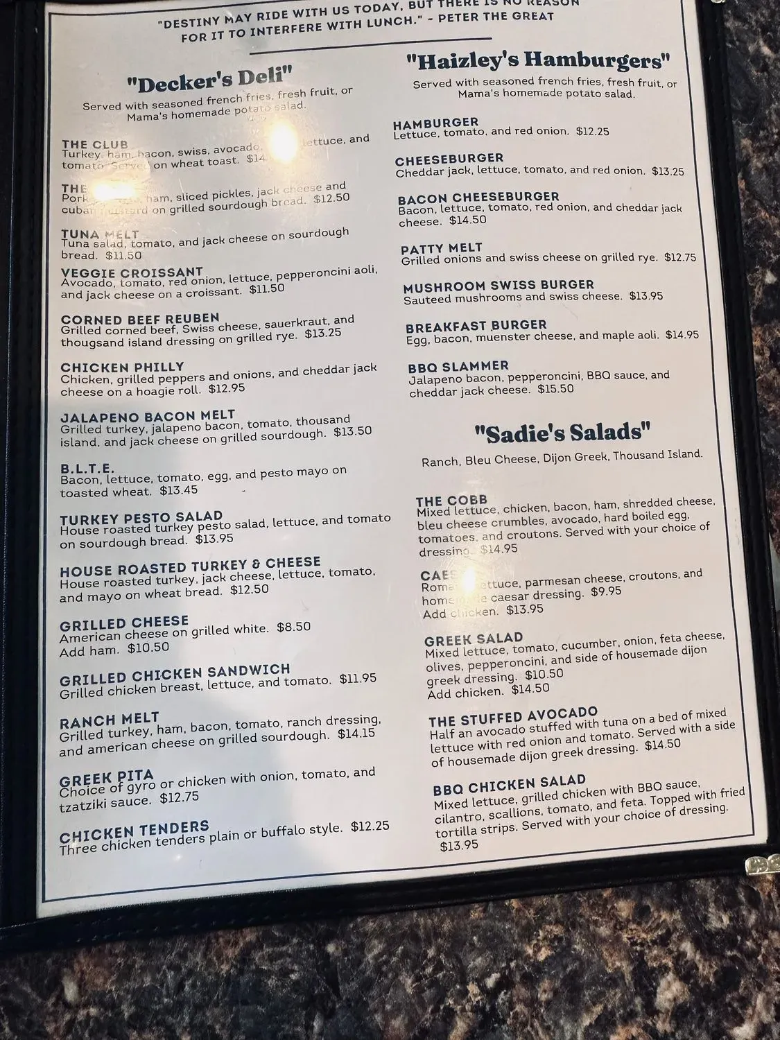 Menu 4