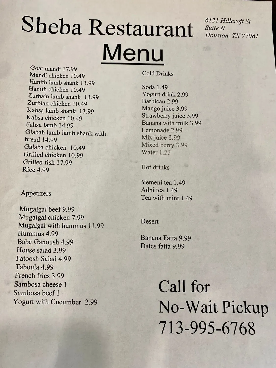 Menu 2