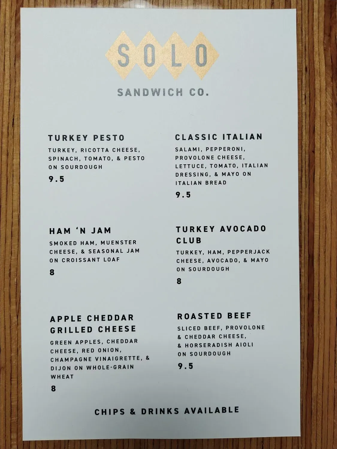 Menu 1