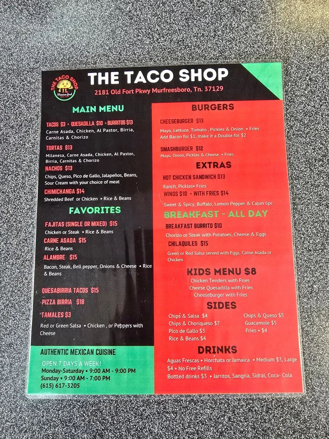 Menu 2