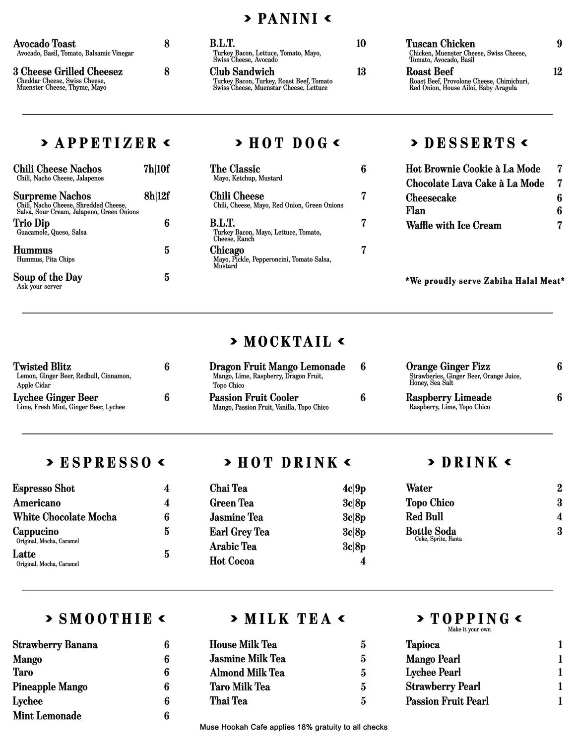 Menu 6