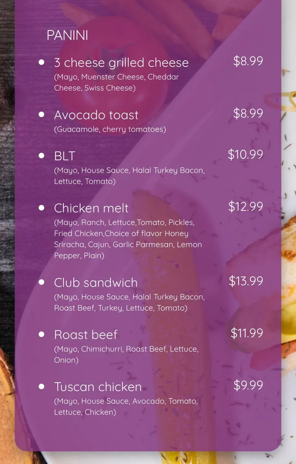 Menu 1