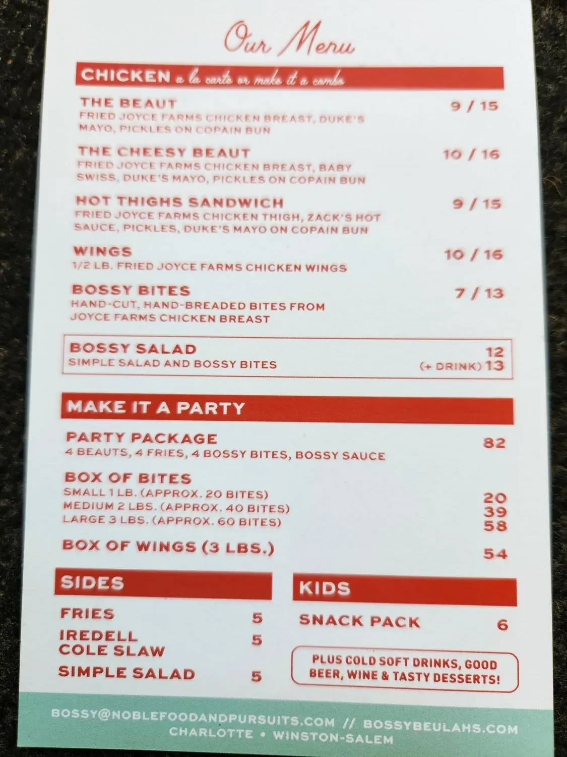 Menu 2