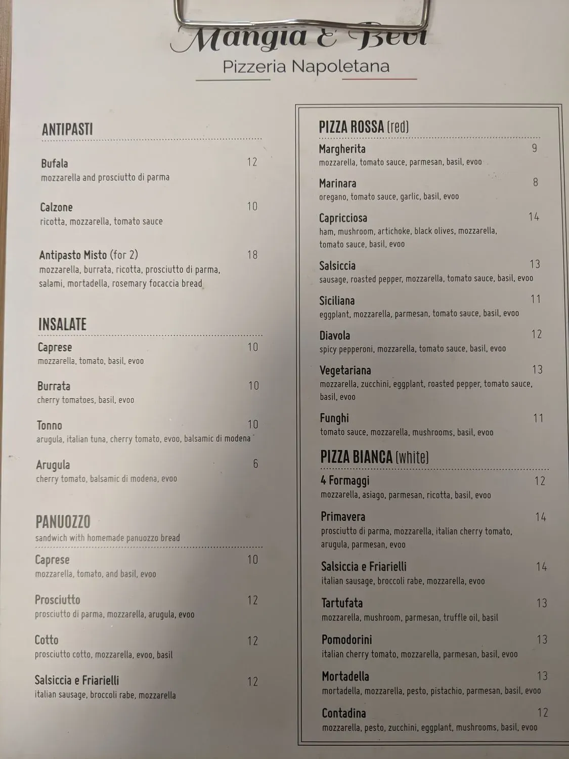 Menu 2