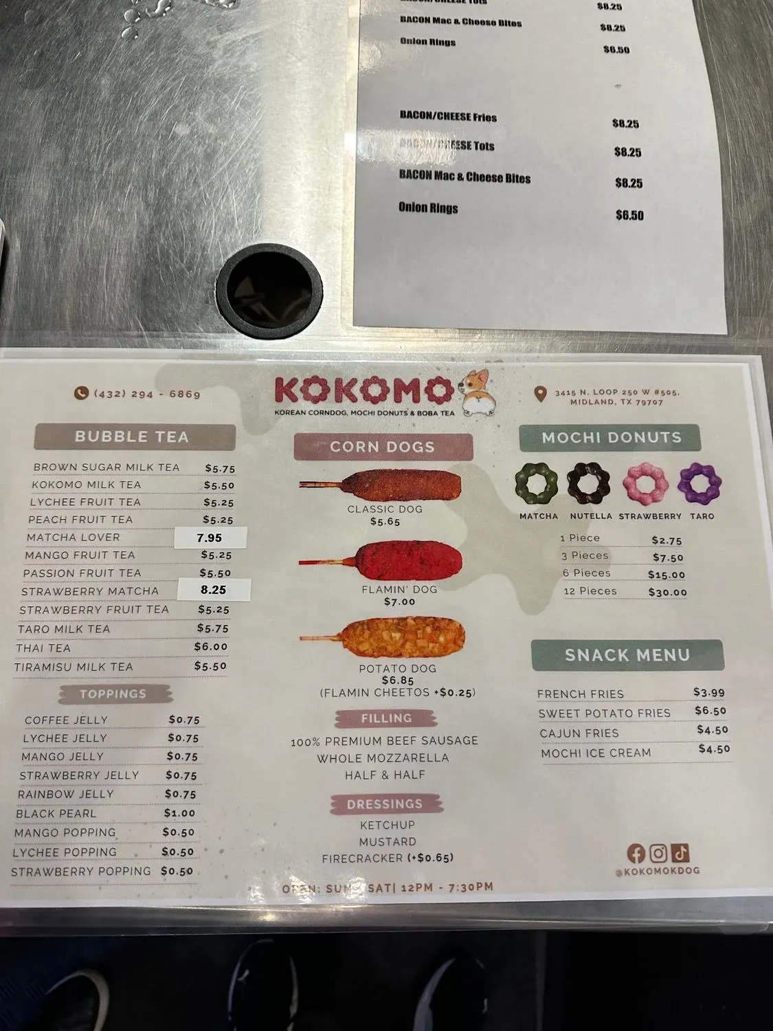 Menu 1