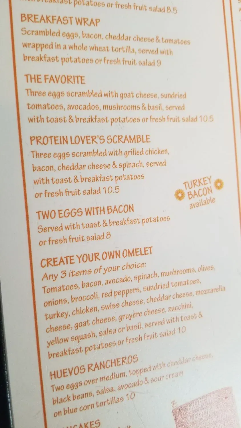 Rachel's Kitchen Menu - Updated August 2025