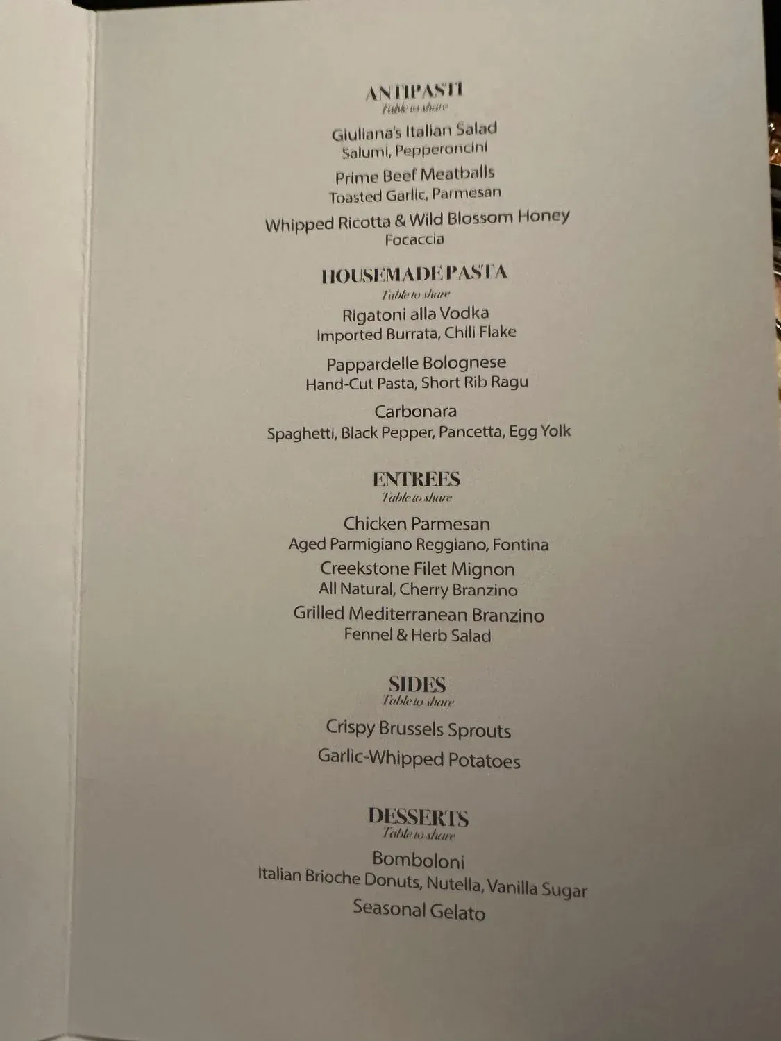 Menu 5