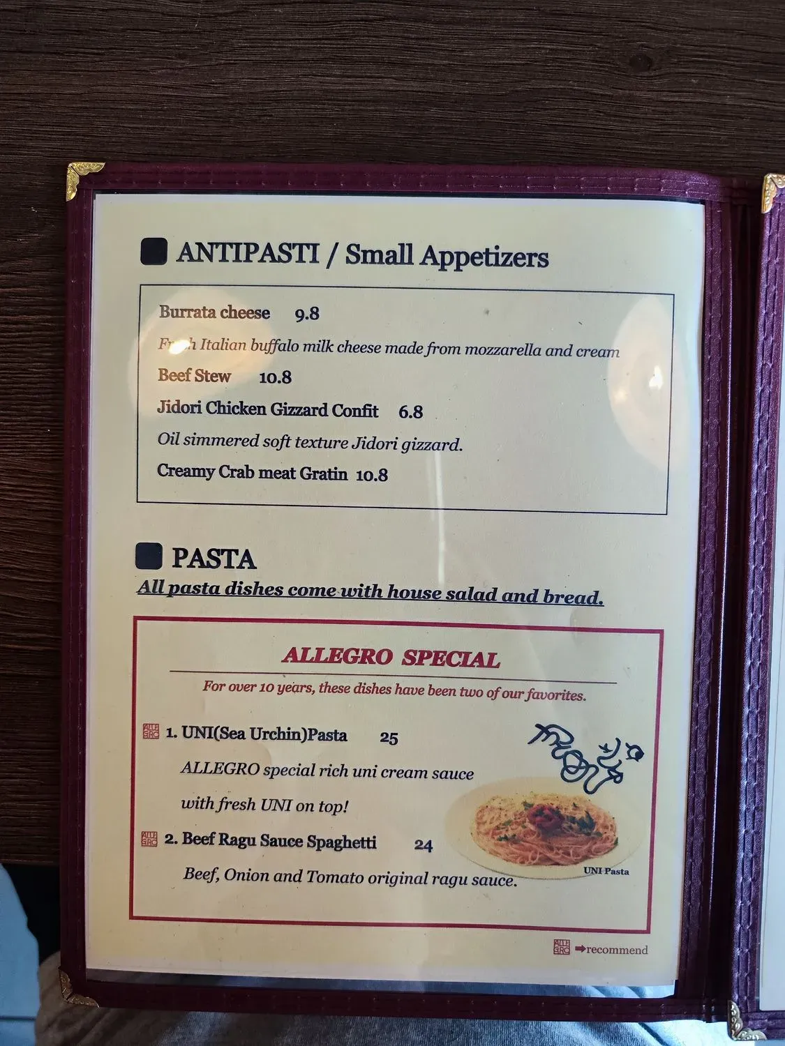 Menu 5