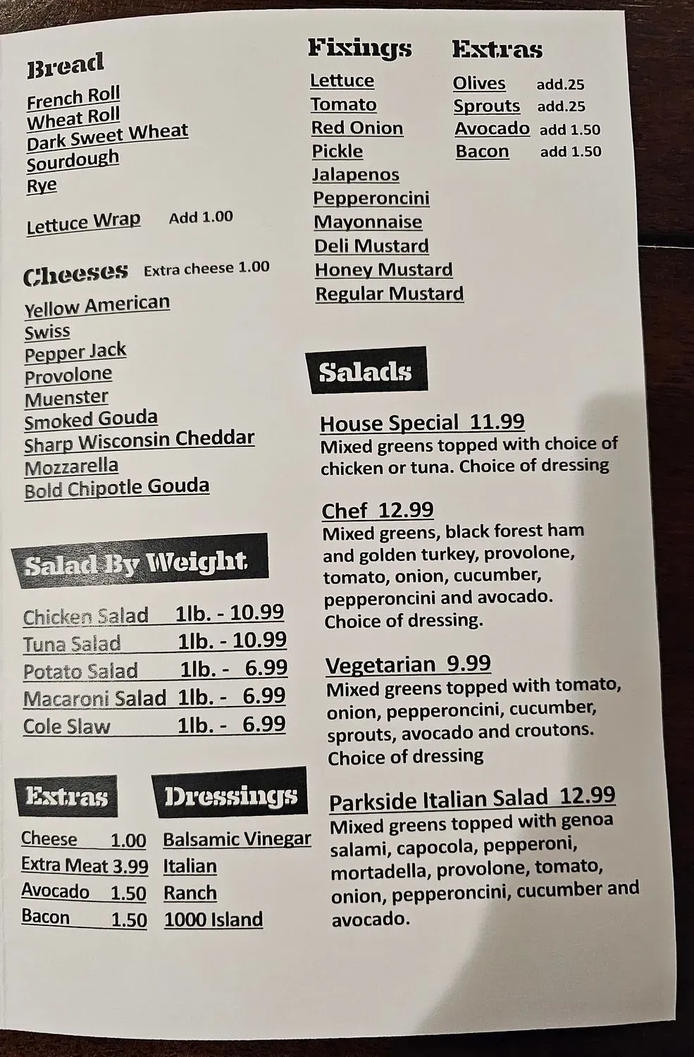 Menu 3