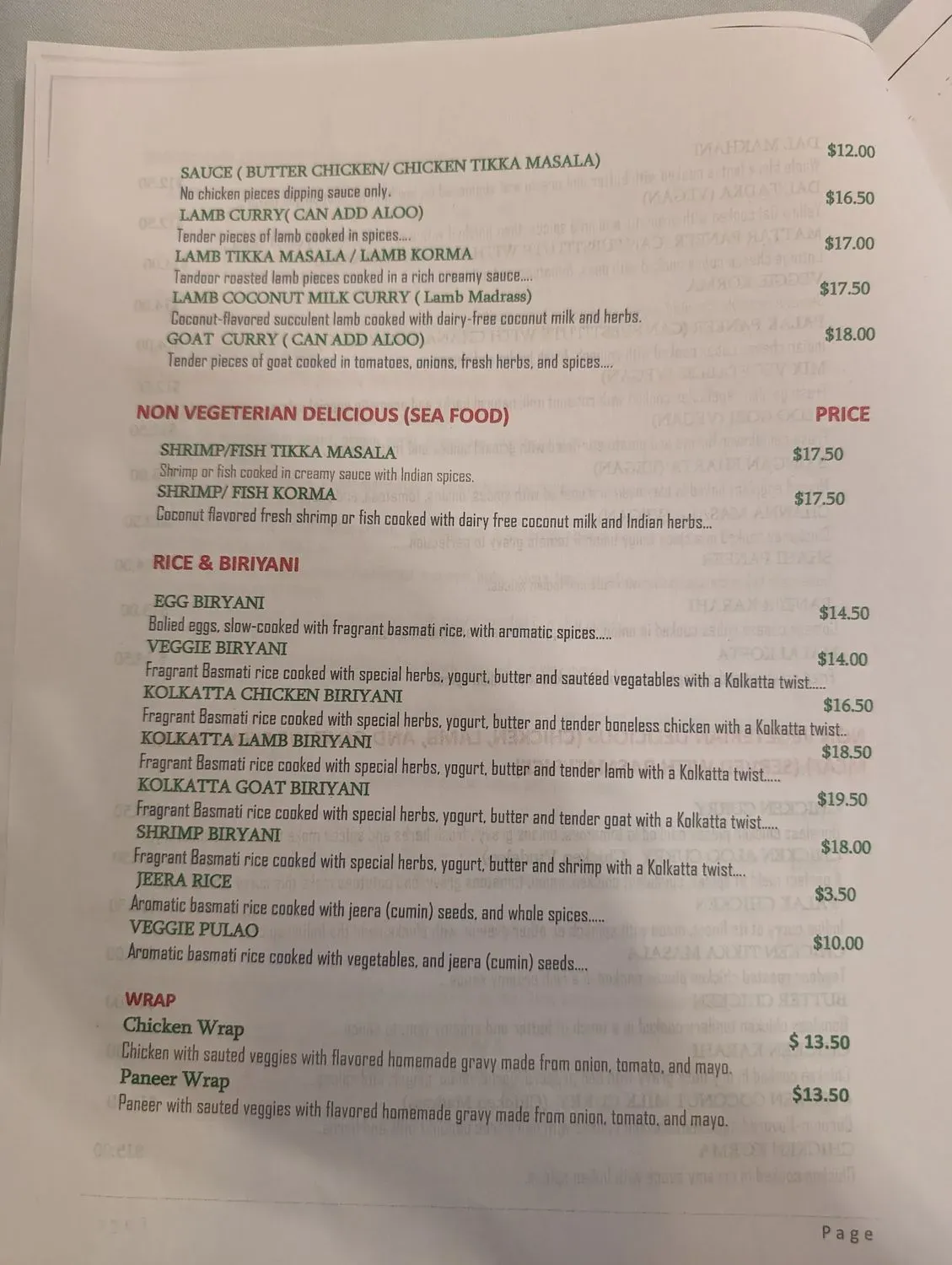 Royal India Indian Cuisine Menu - Updated November 2025