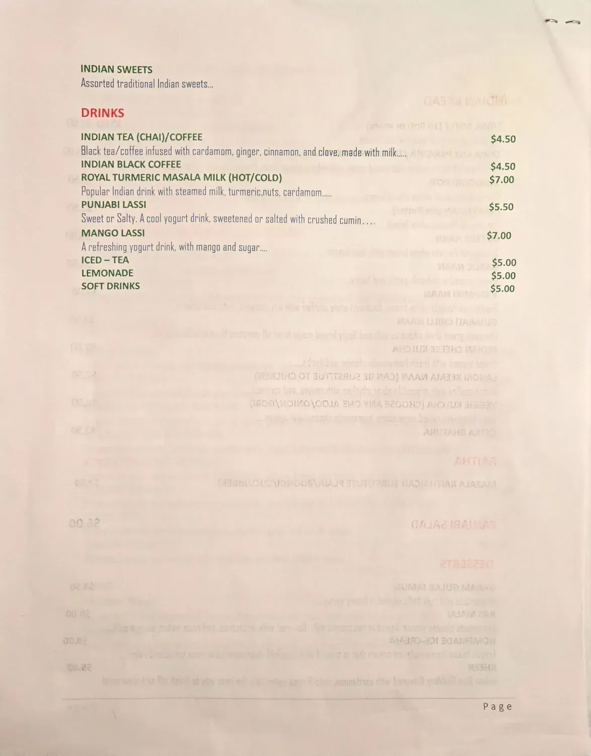 Royal India Indian Cuisine Menu - Updated November 2025