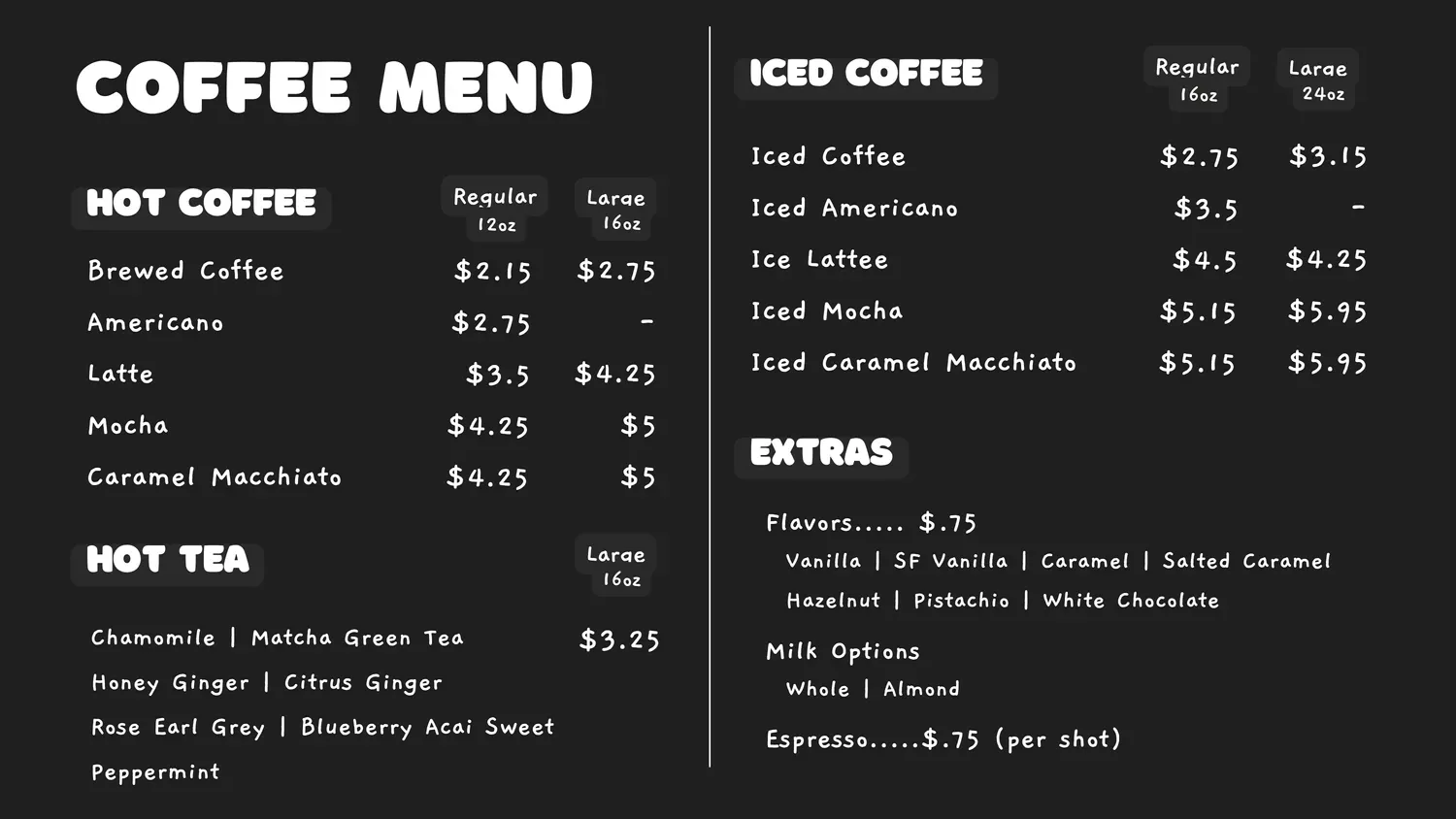 Menu 1