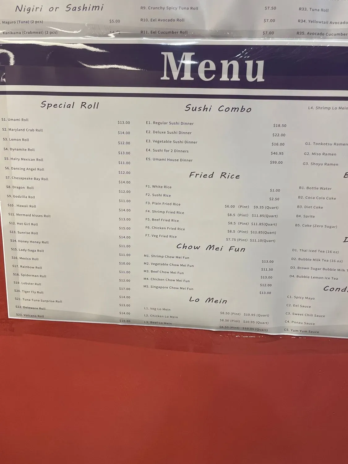 Menu 3