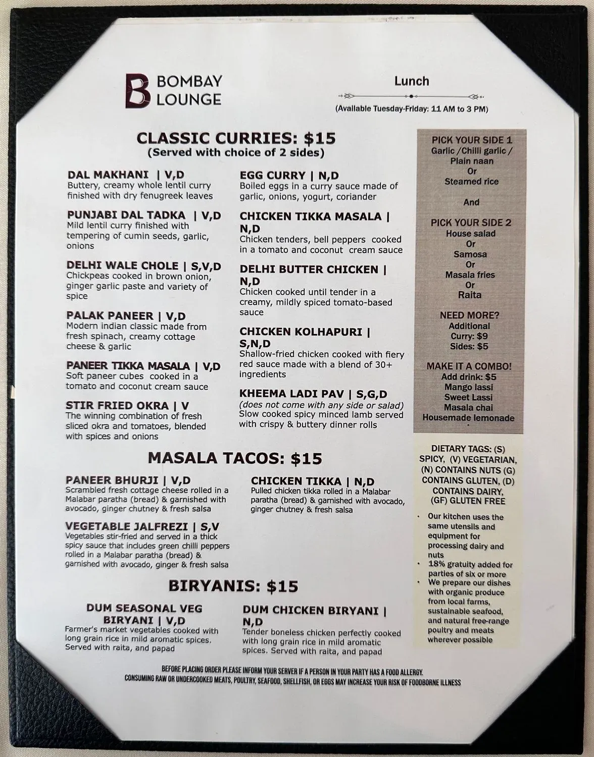 Menu 1