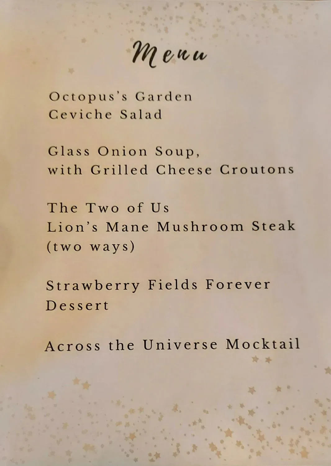 Menu 5