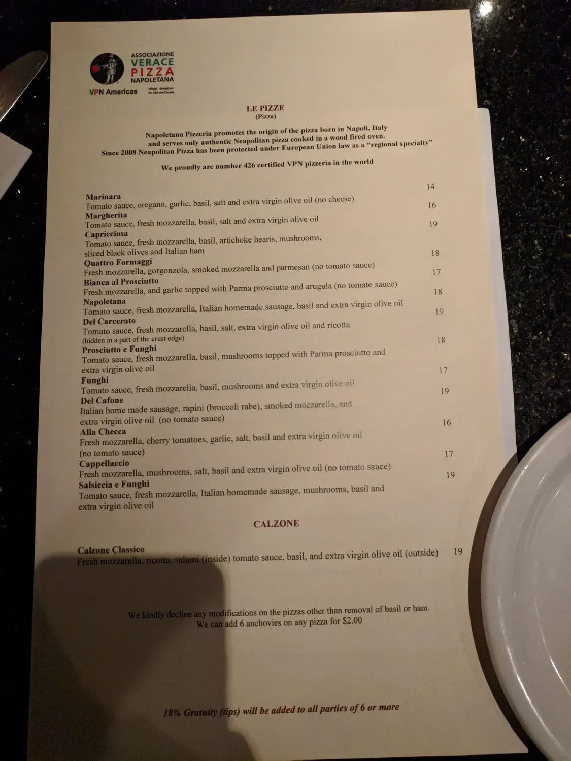 Menu 6