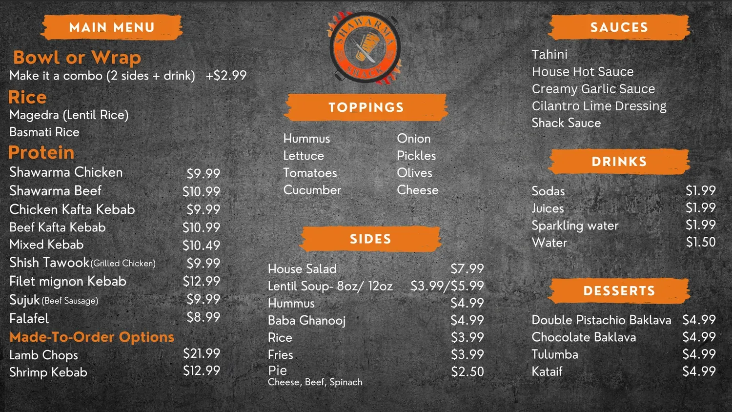 Menu 1