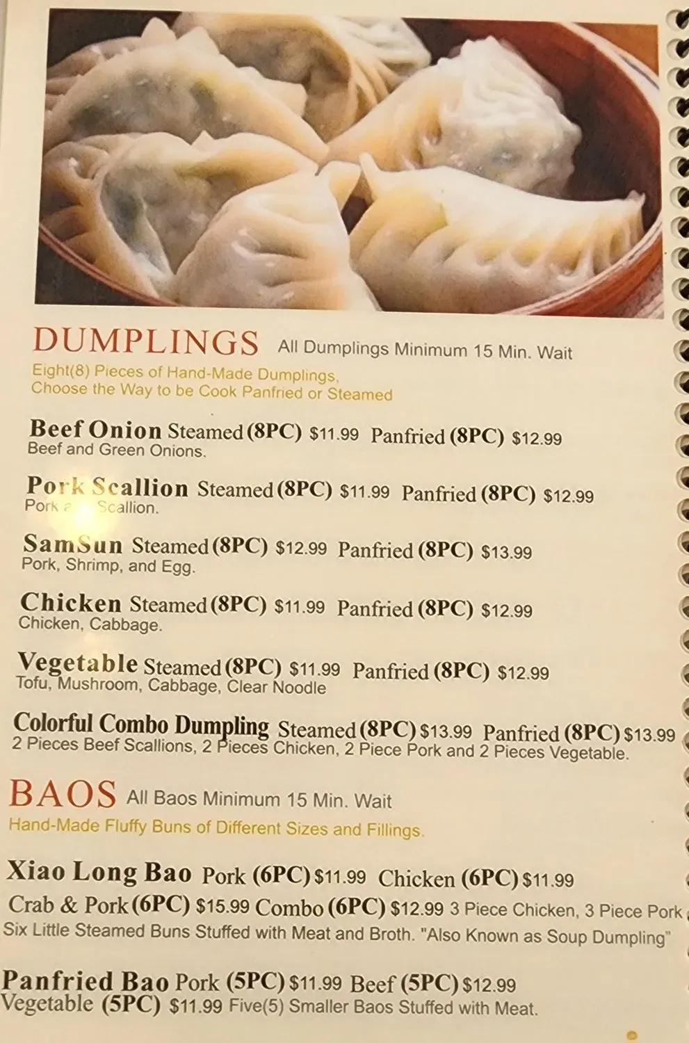 Menu 5