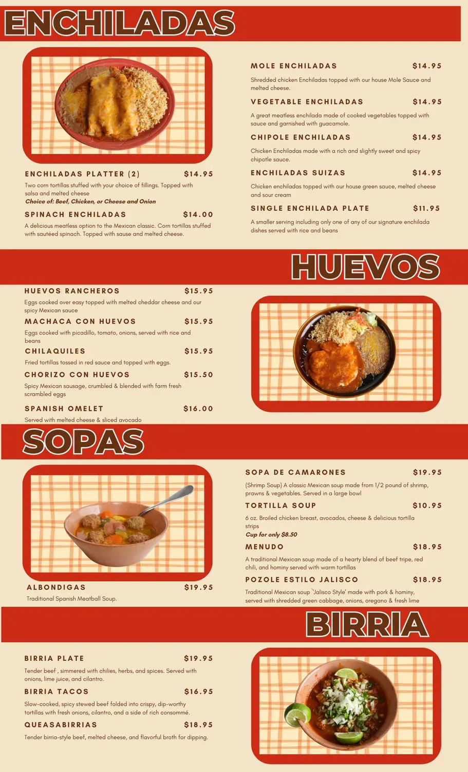 Chimis Mexican Restaurant Menu - Updated November 2025
