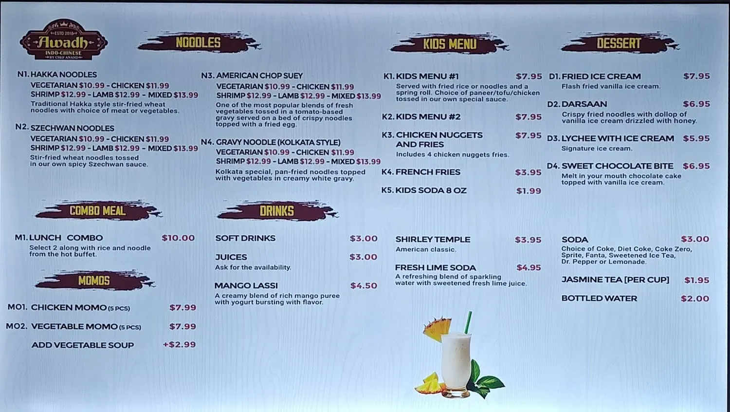 Menu 2