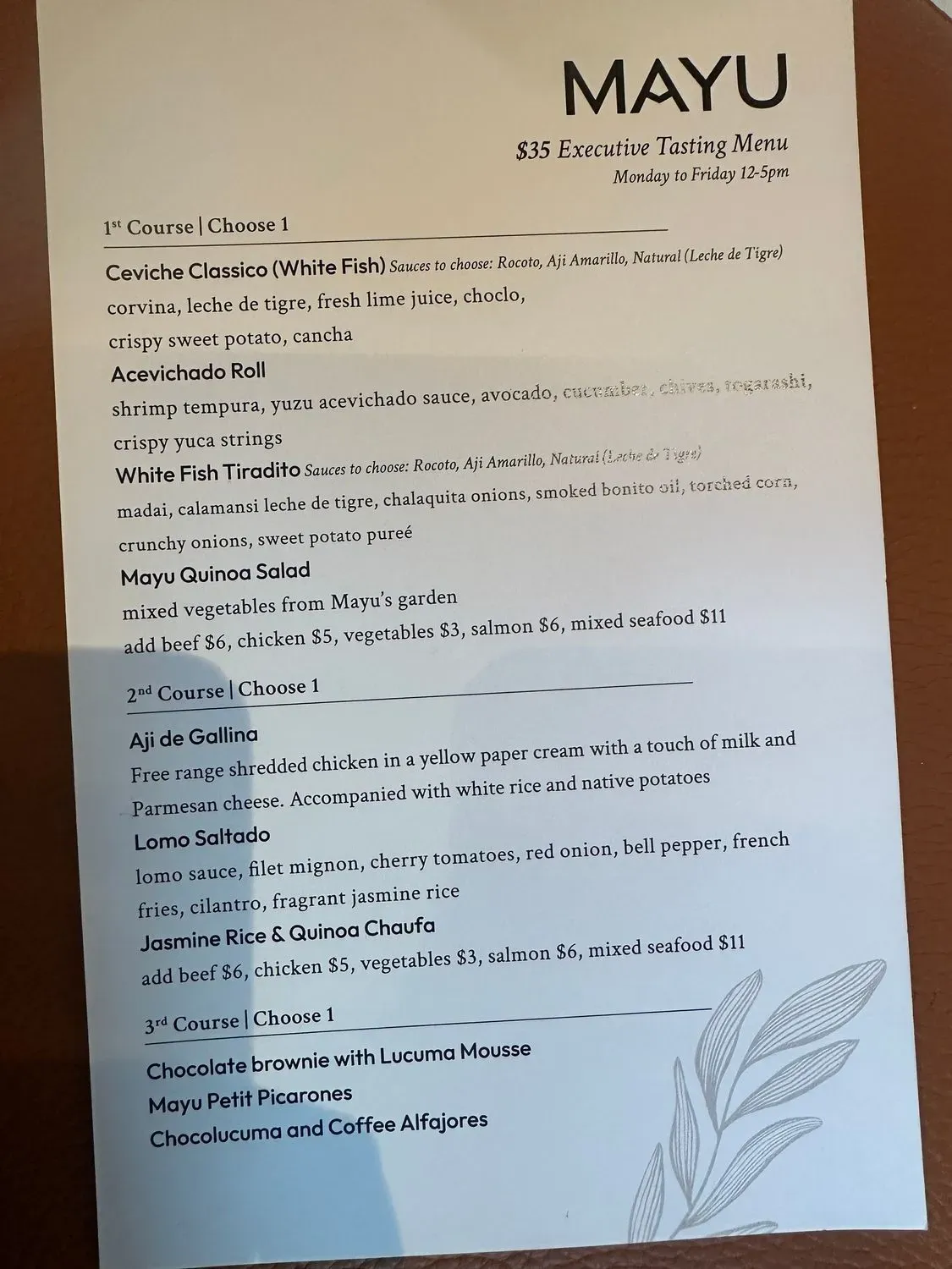 Menu 2