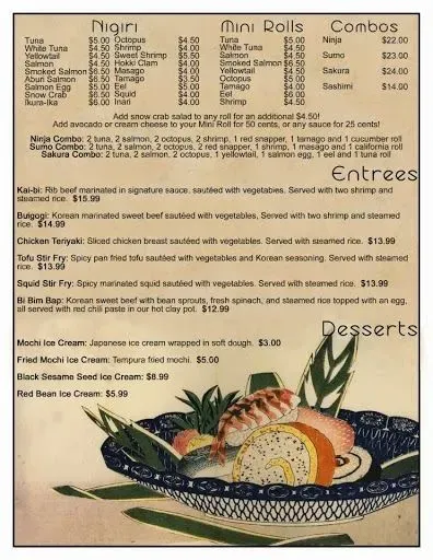 Menu 5