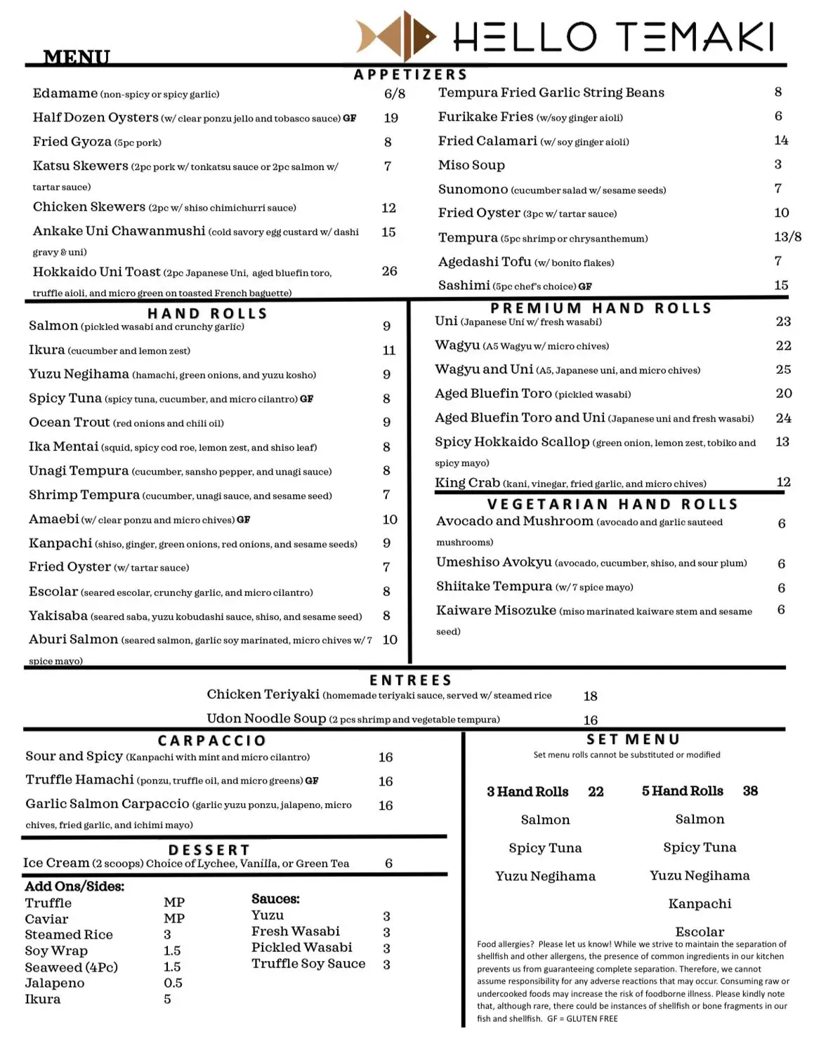 Menu 1