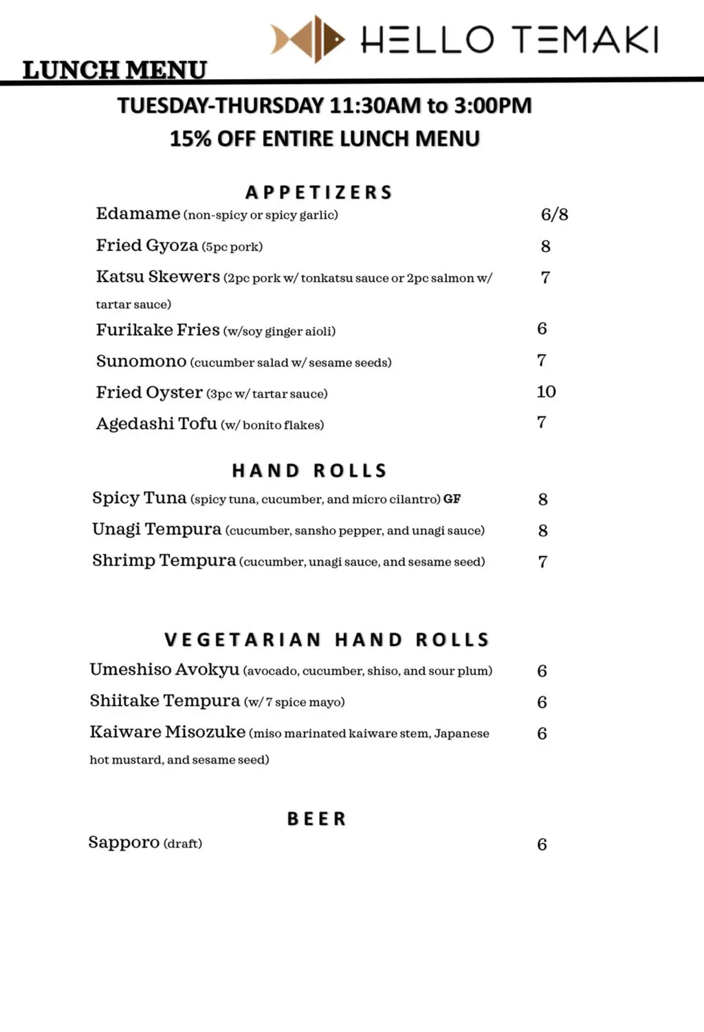 Menu 3