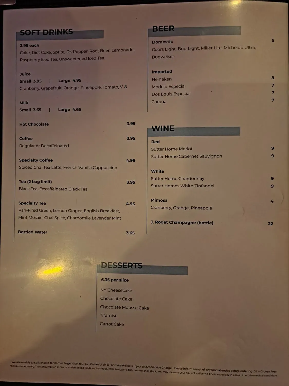 Menu 6