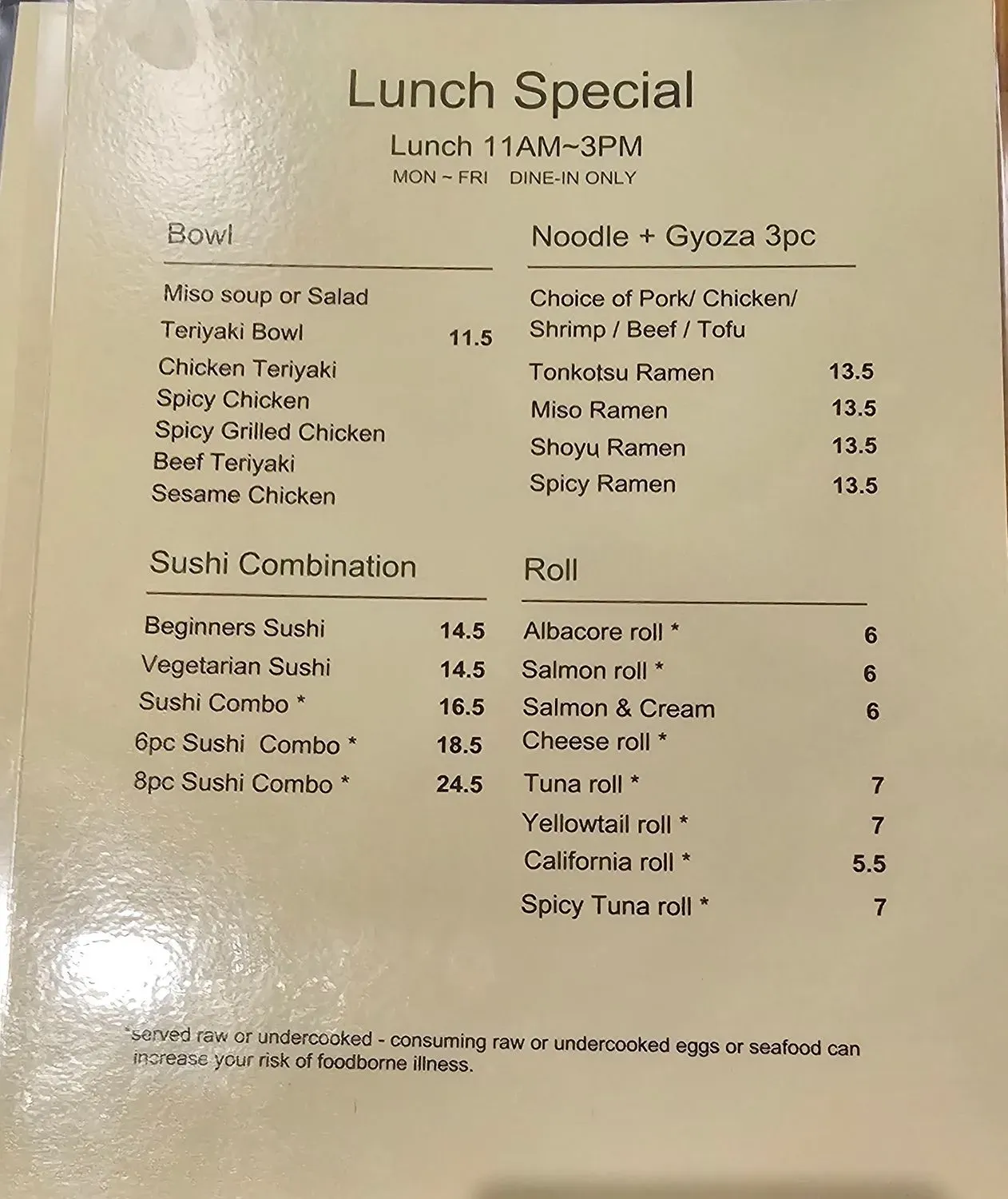 Menu 3