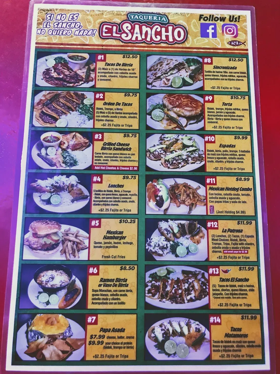 Menu 2