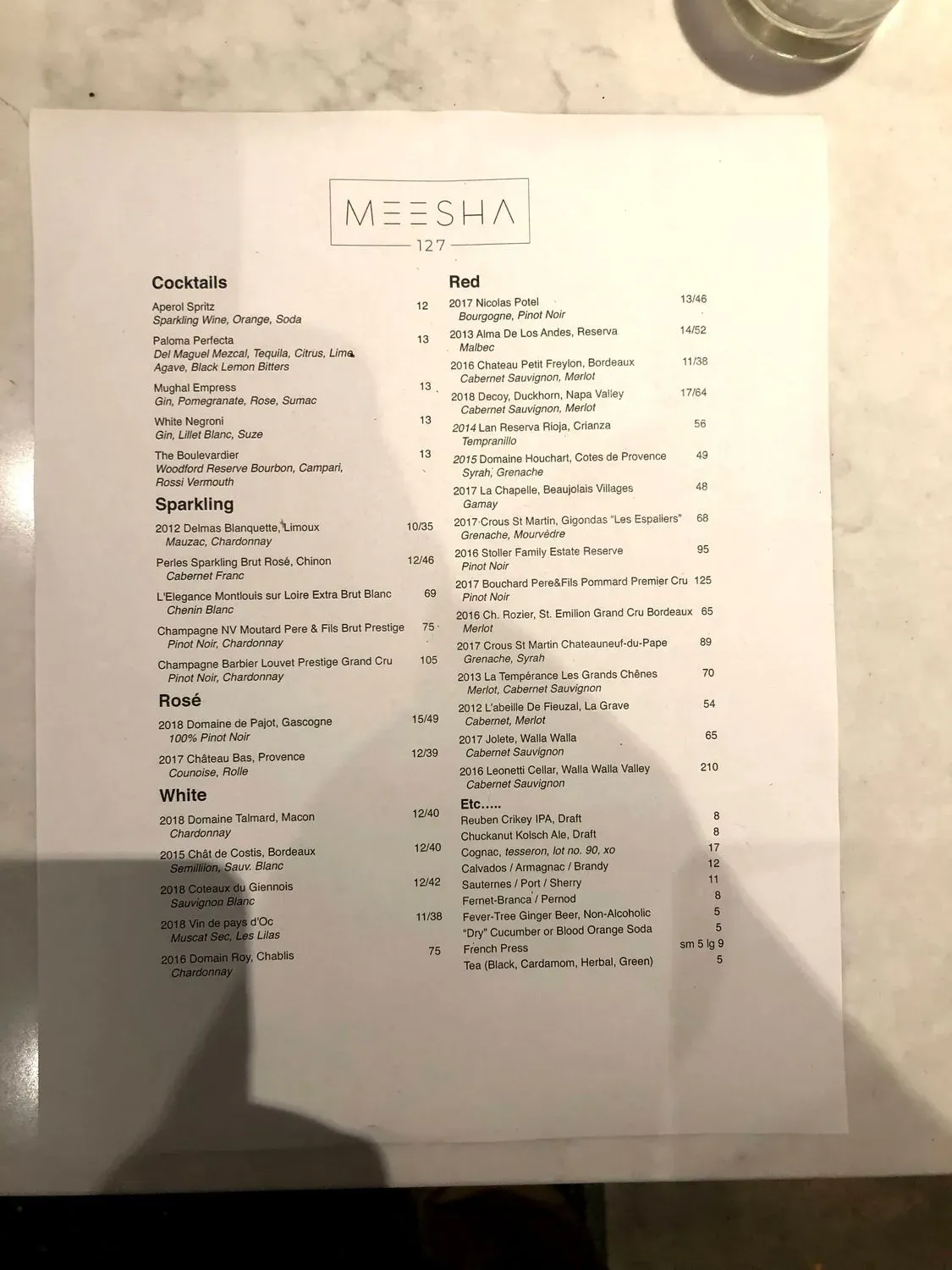 Menu 6