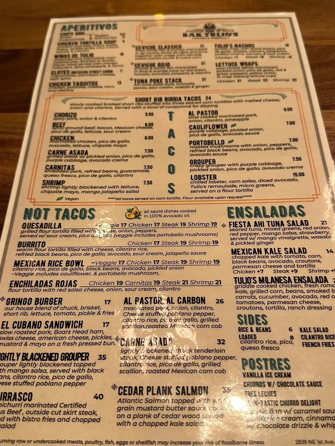 Menu 5