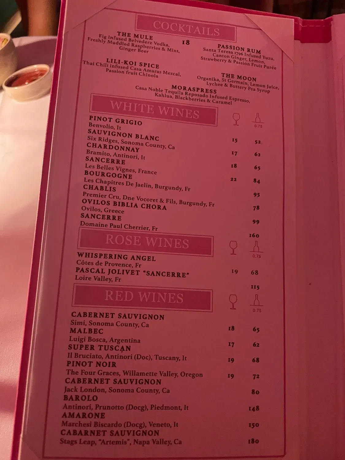 Menu 5