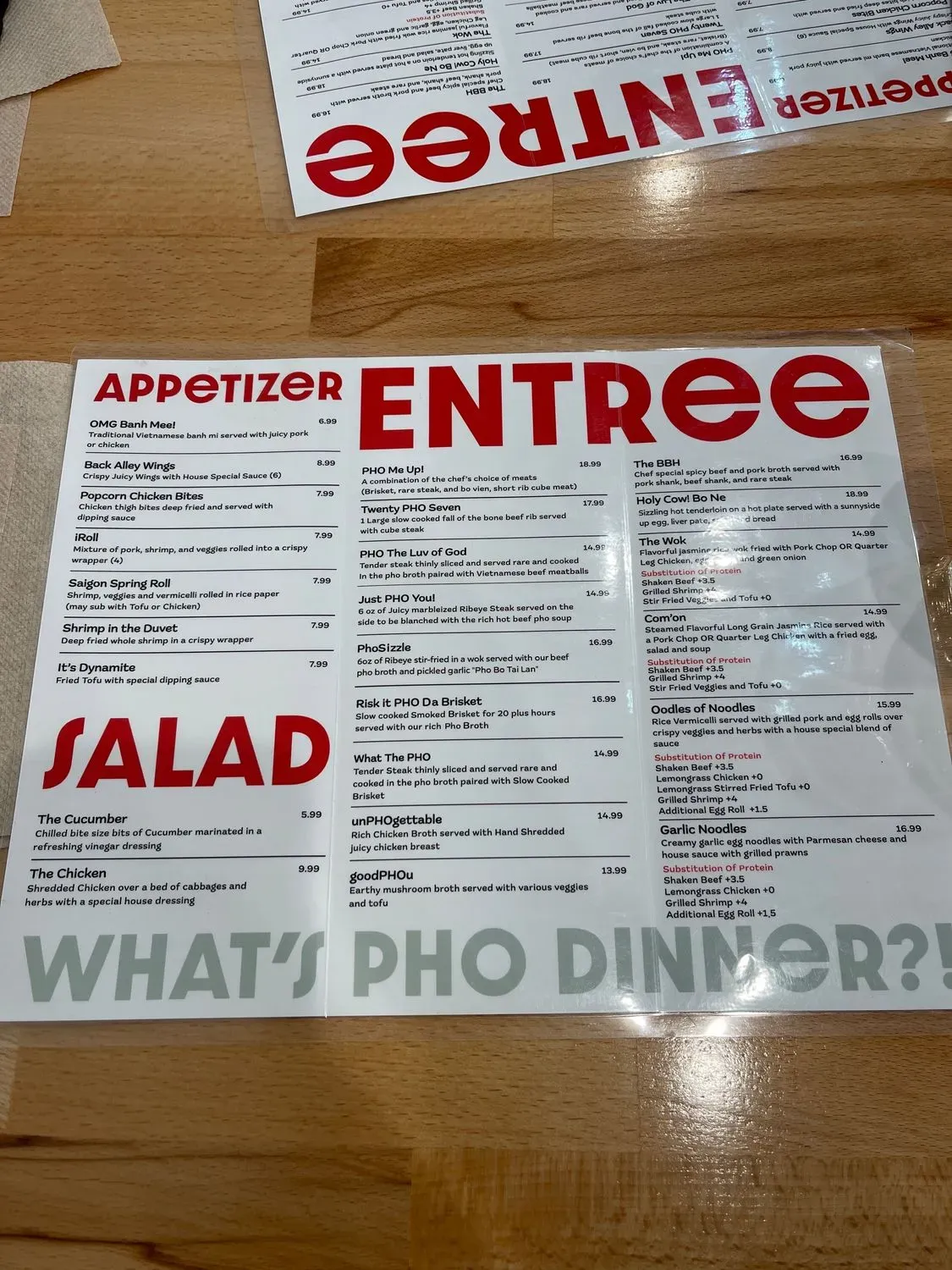 Menu 5