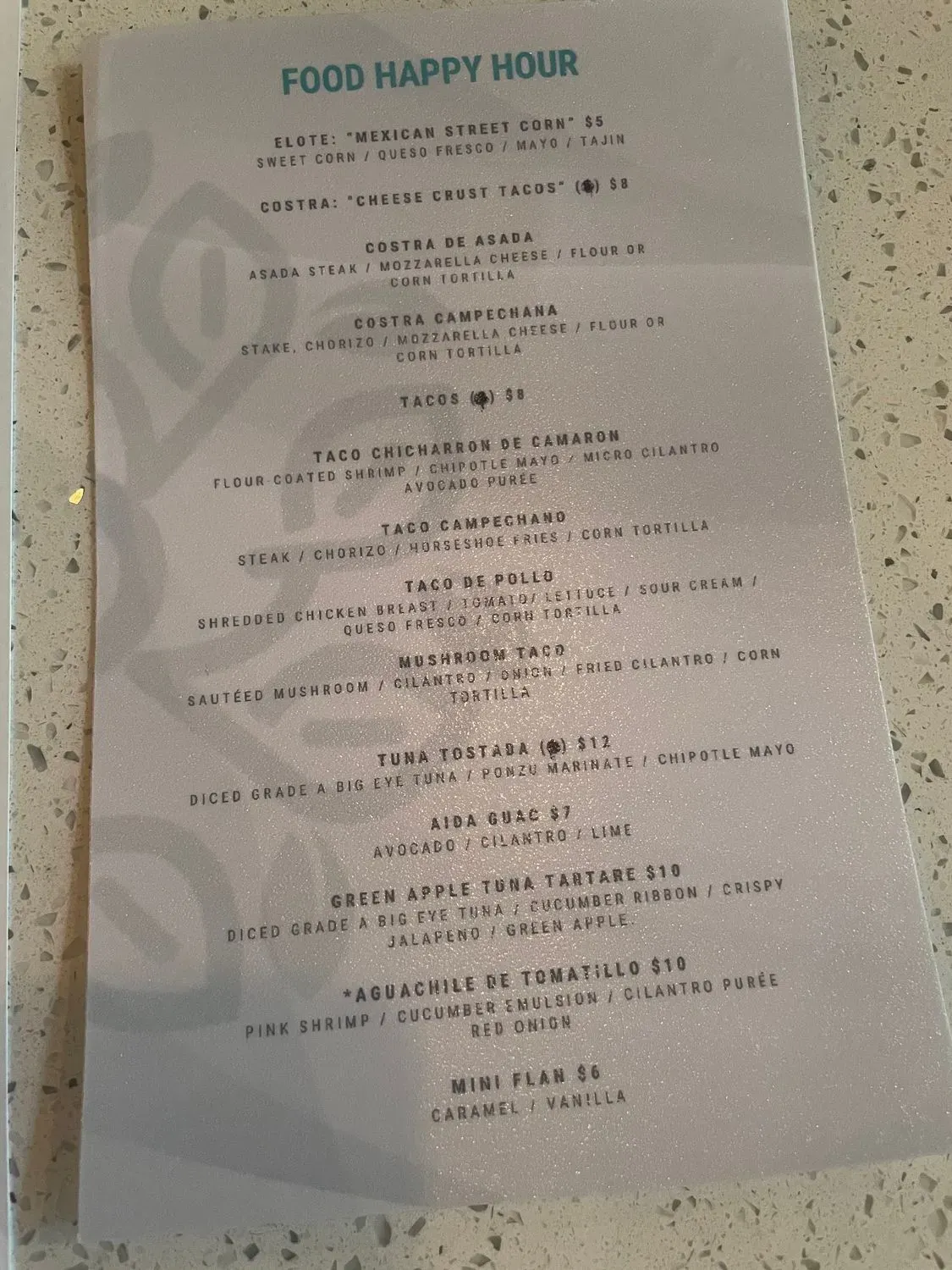 Menu 1