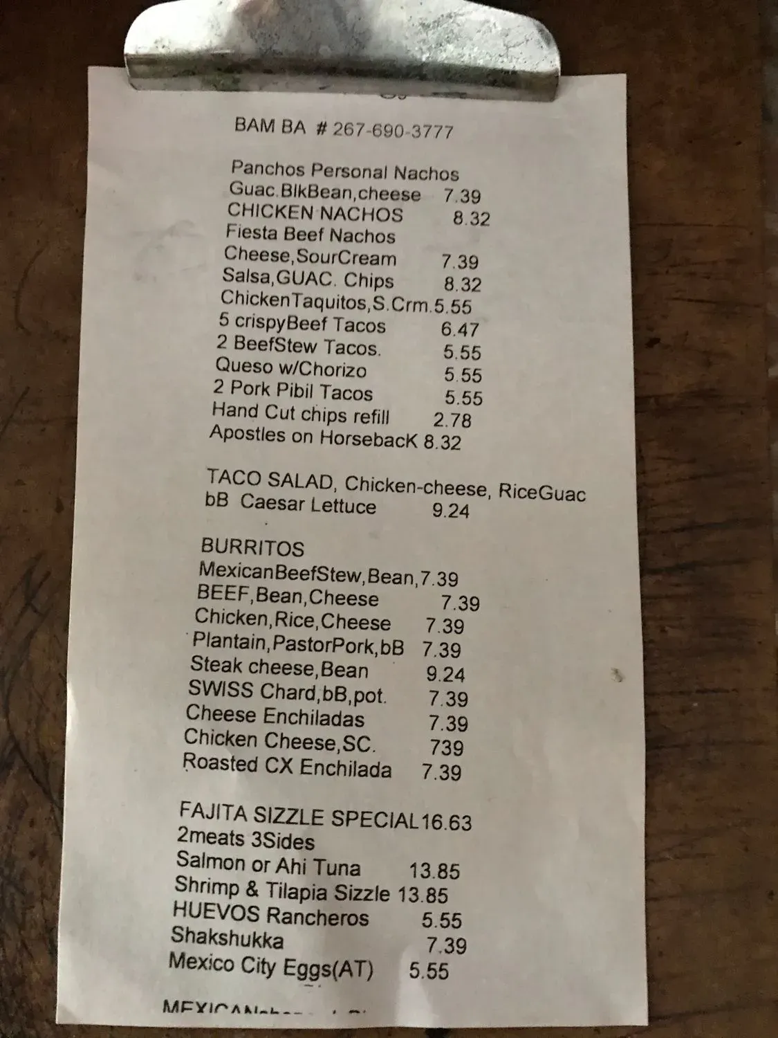 Menu 3