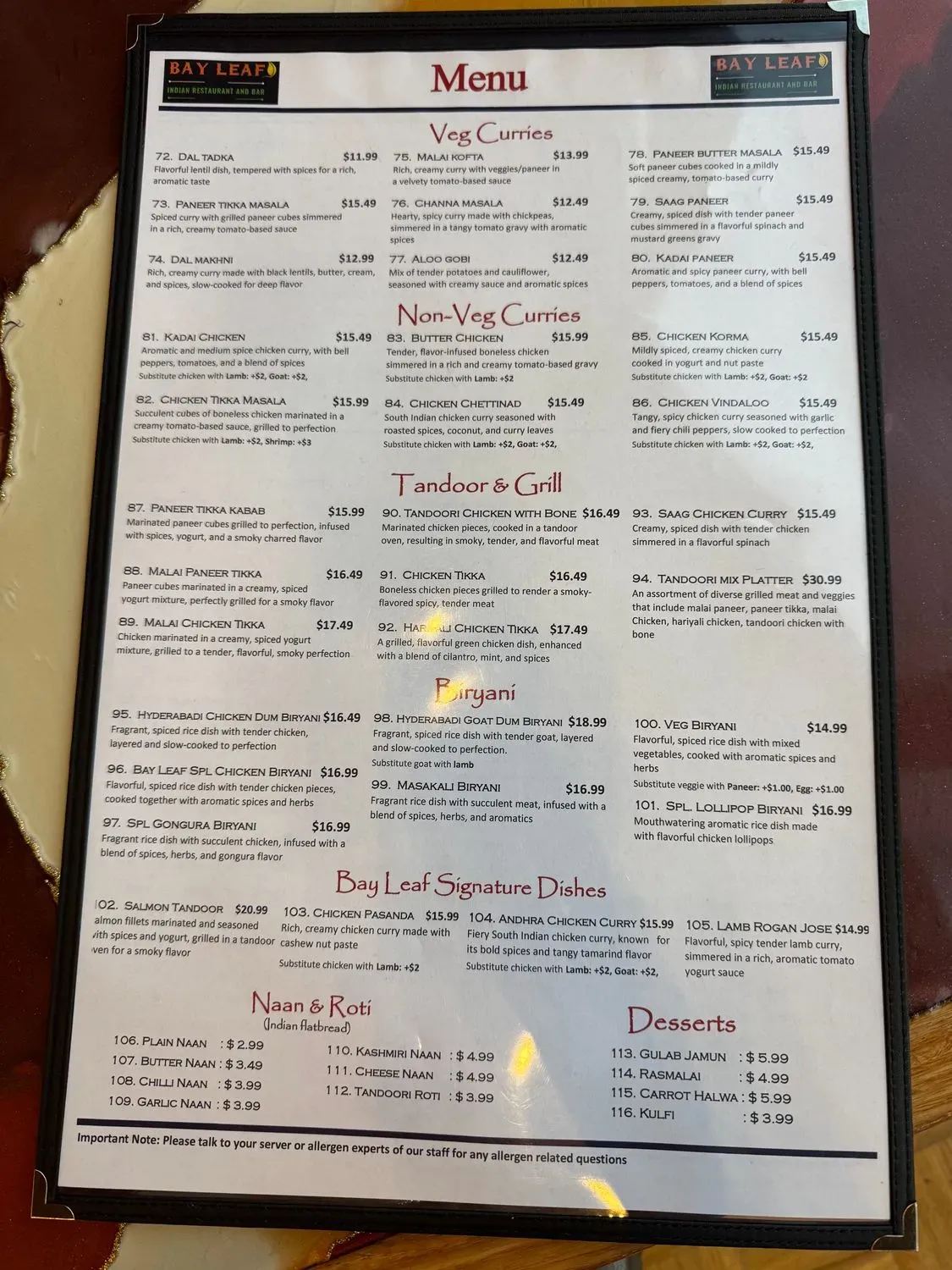 Menu 2