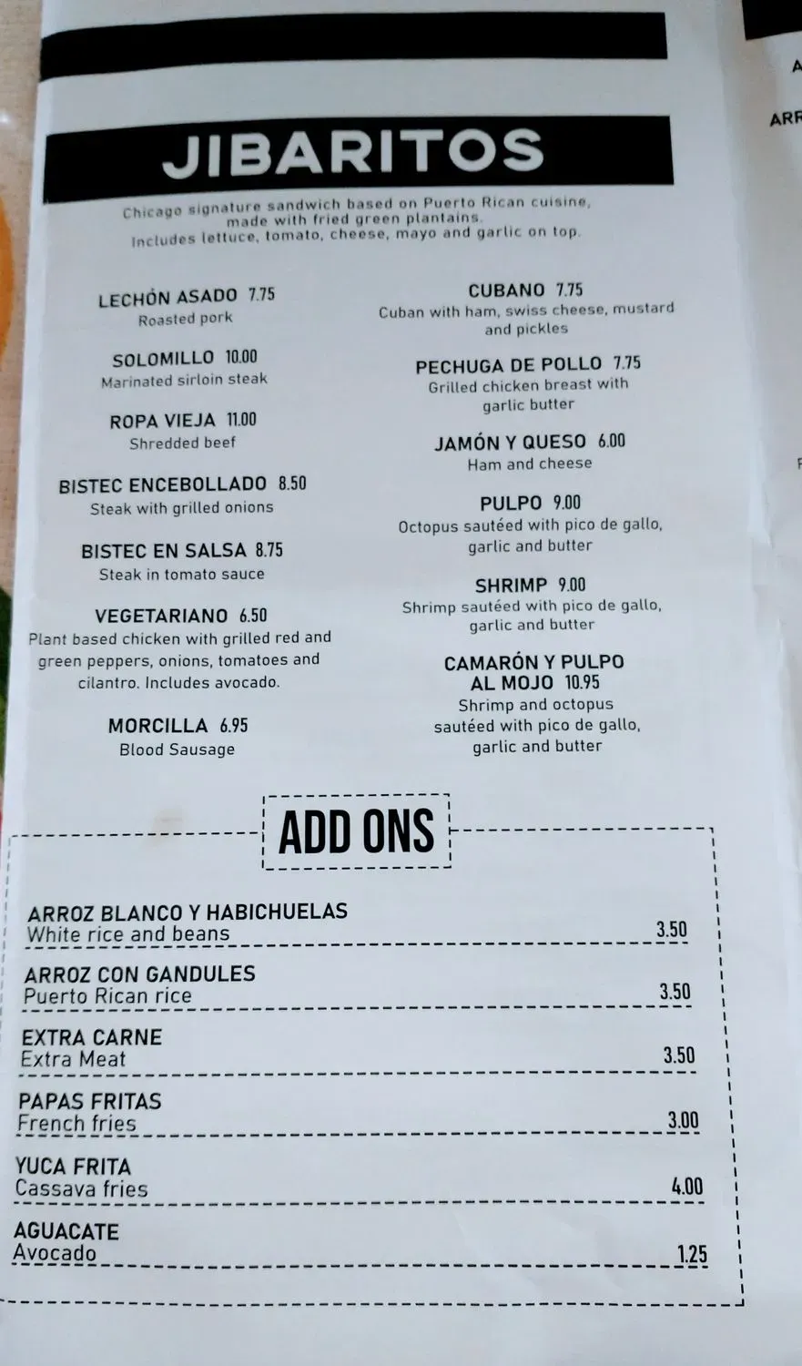 Menu 2