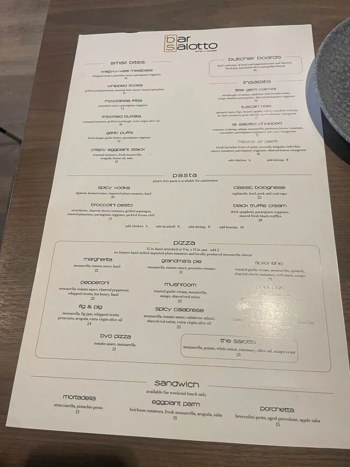 Menu 2