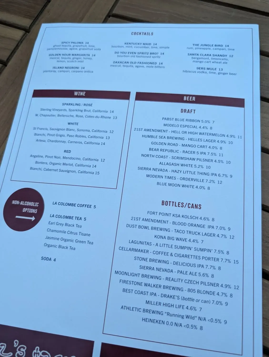 Menu 5