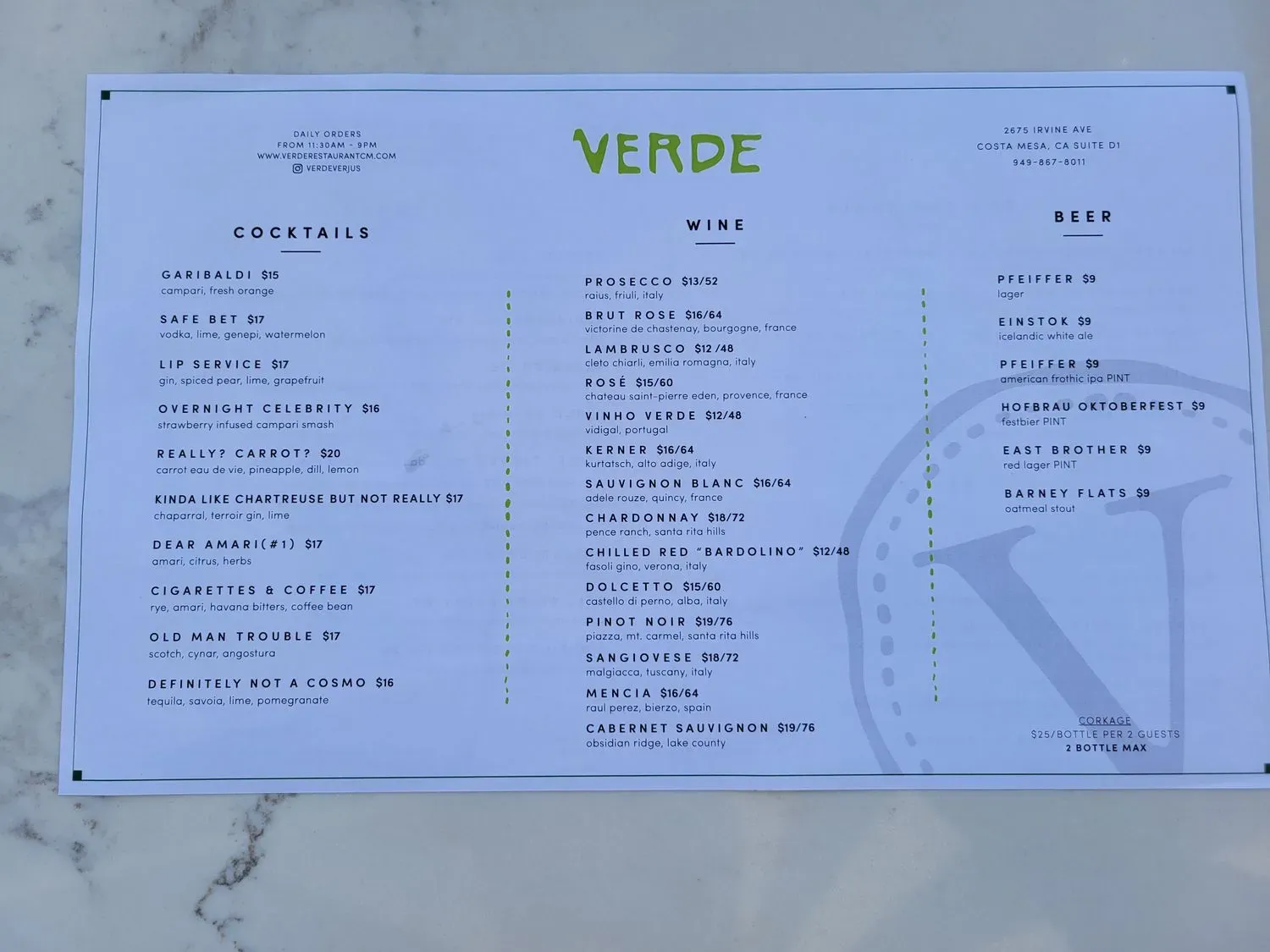 Menu 3