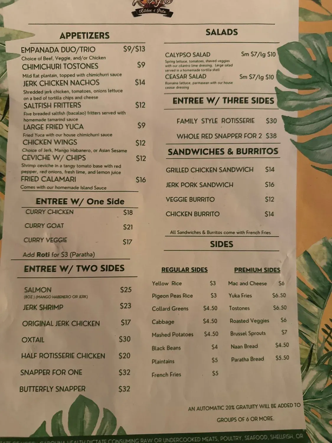 Menu 5