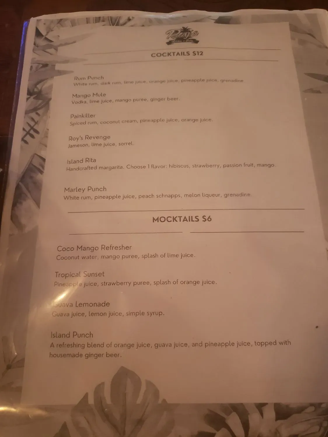 Menu 6