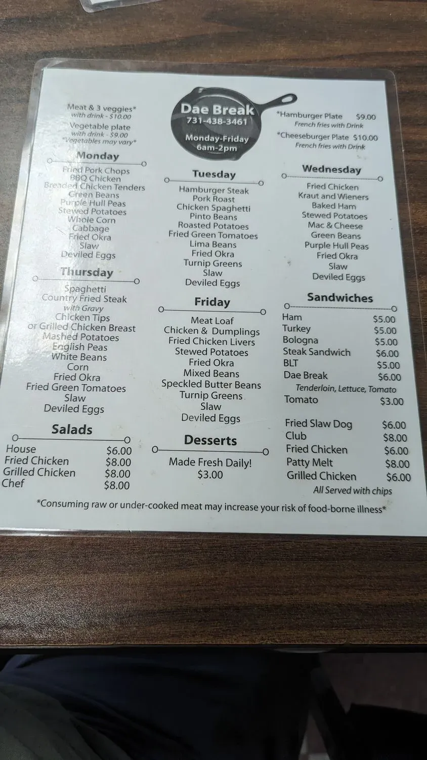 Menu 2