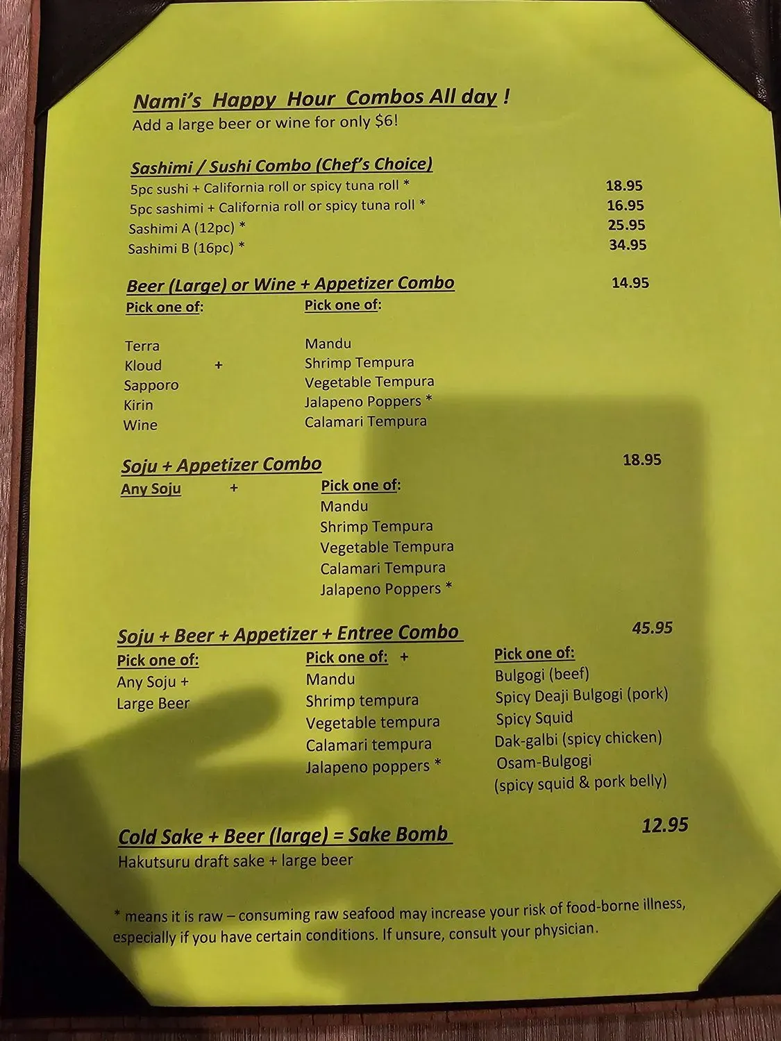 Menu 6