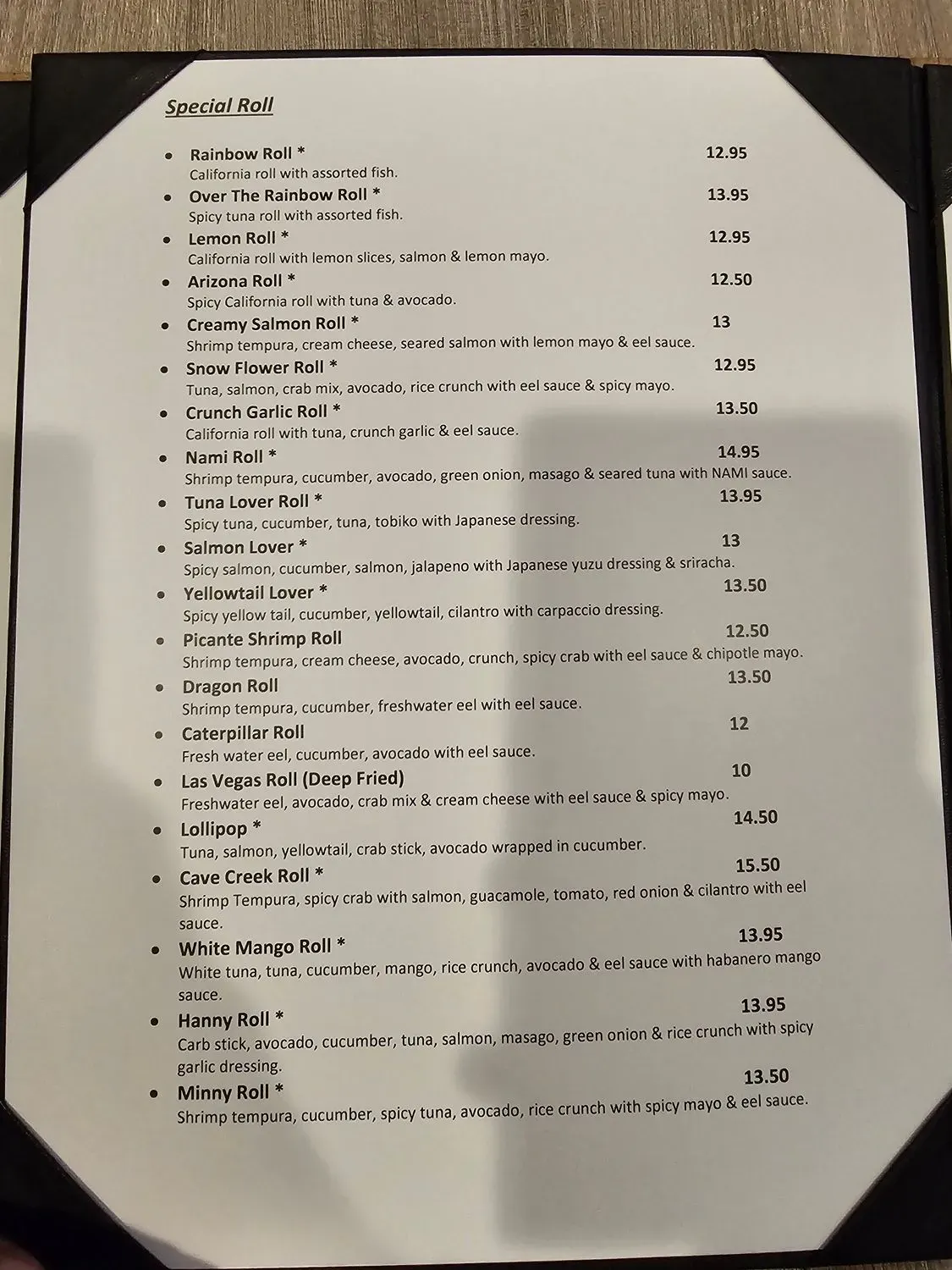 Menu 5