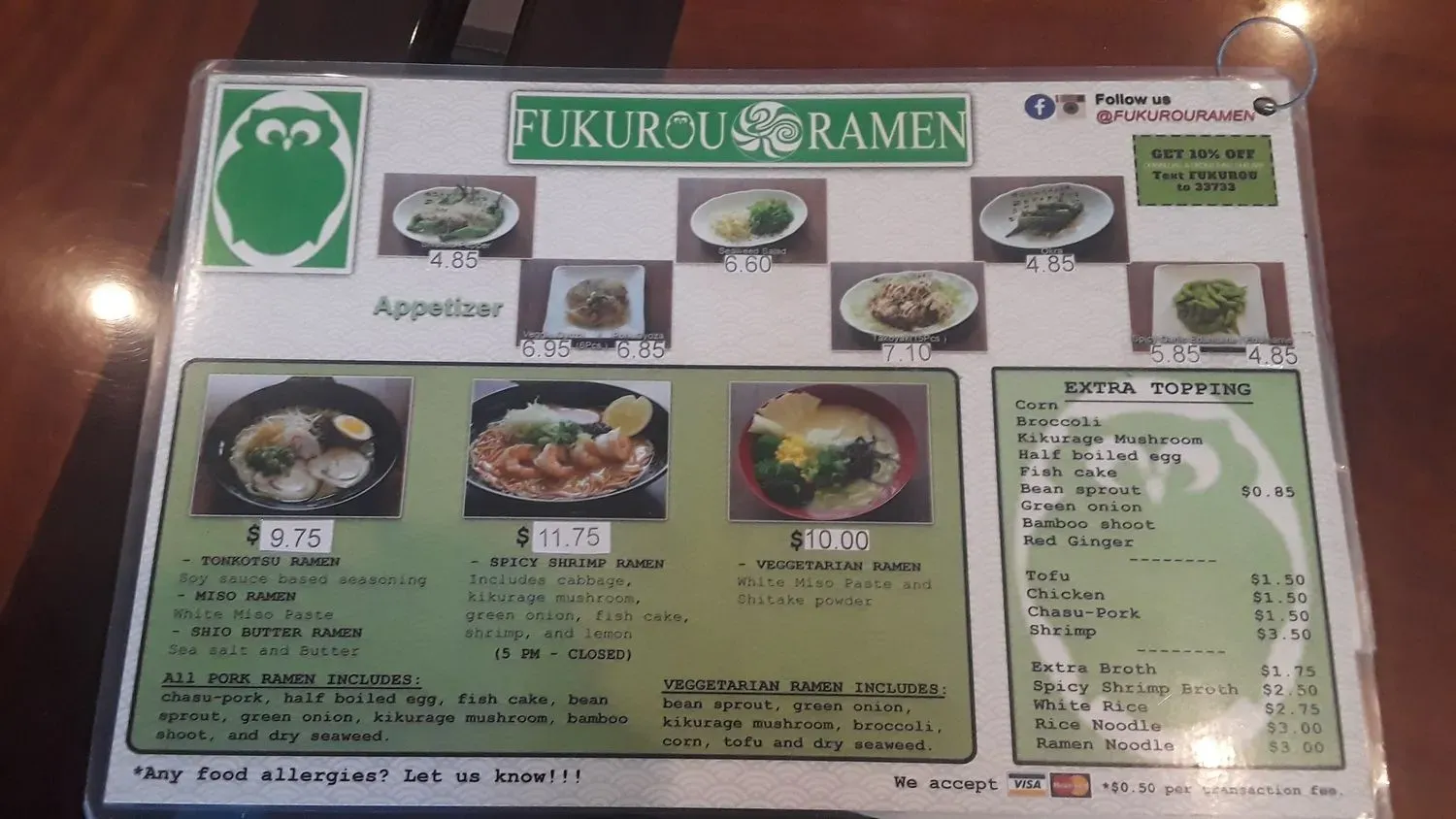 Menu 5